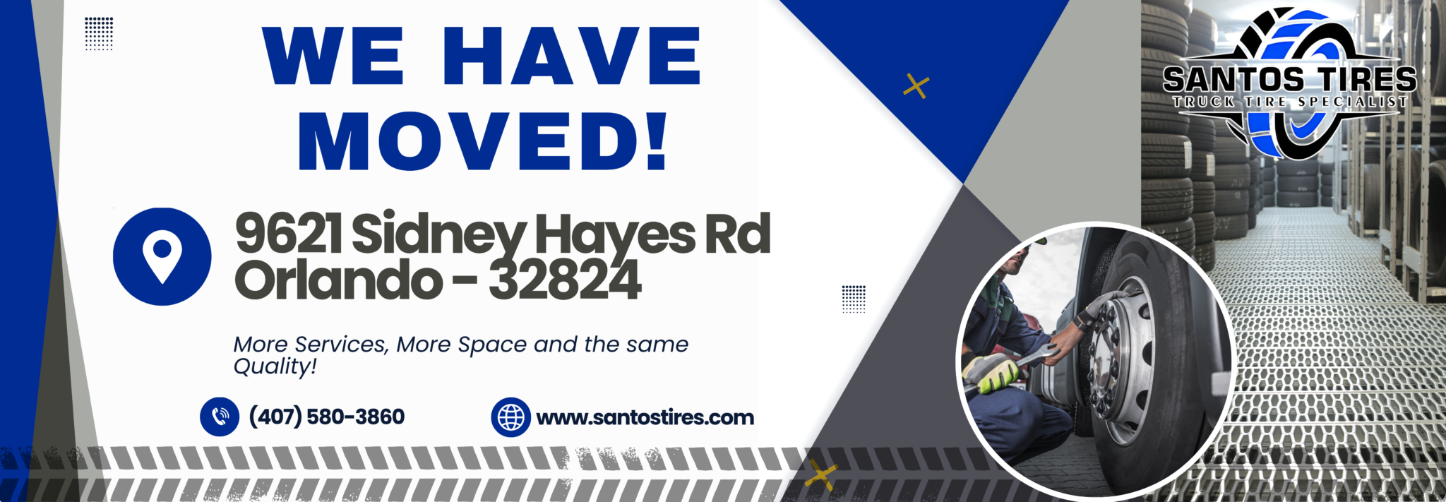 We have moved
